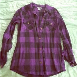 Torrid size 0 plaid shirt